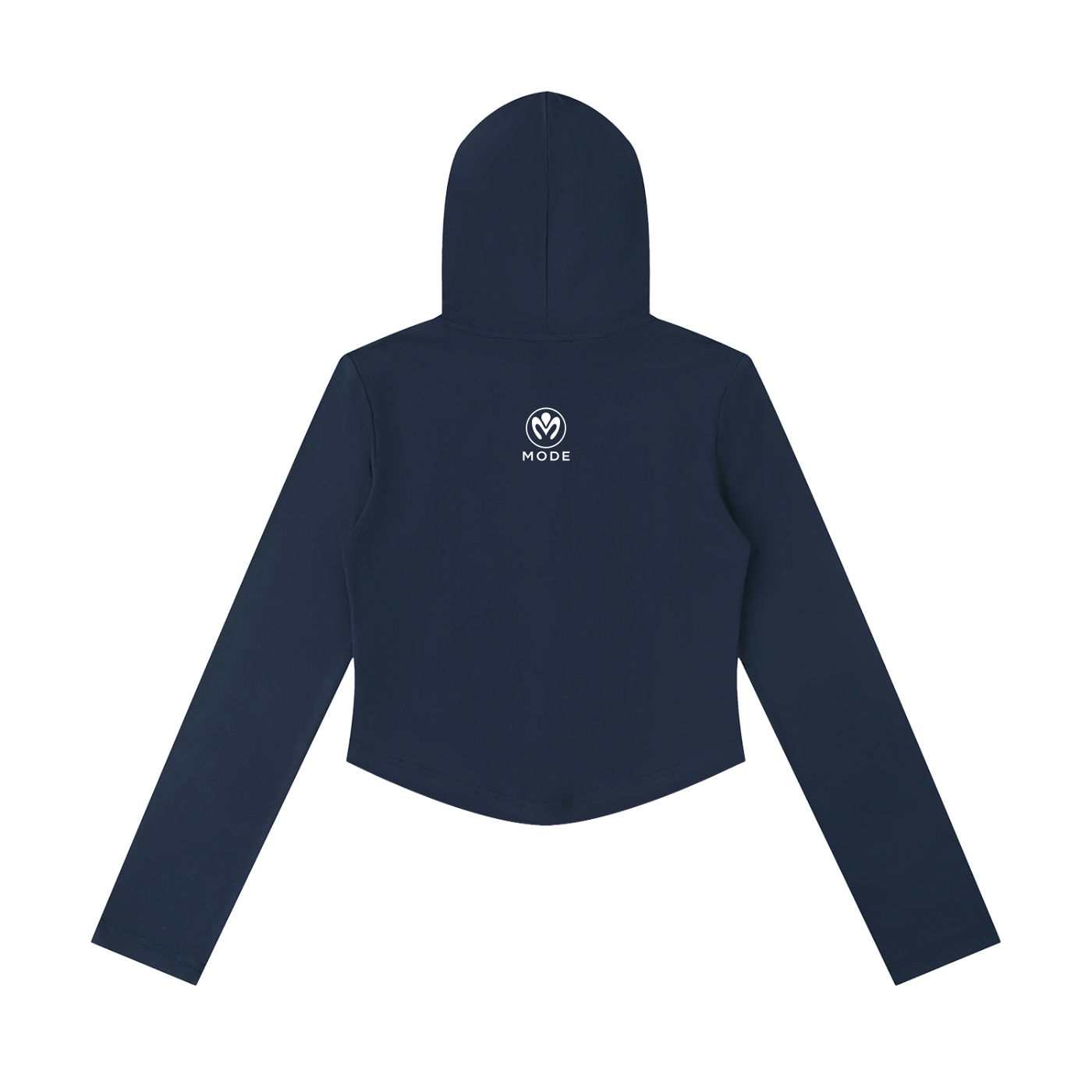 Mode Gallery Women's Slim Cropped Full Zip Hoodie