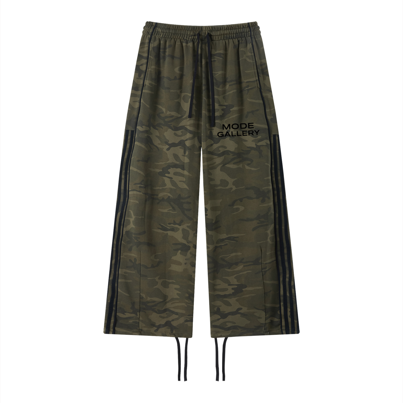 Mode Gallery Camo Wide Leg Sweatpants