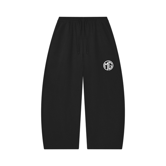 Unisex Waffle Barrel Leg Pants