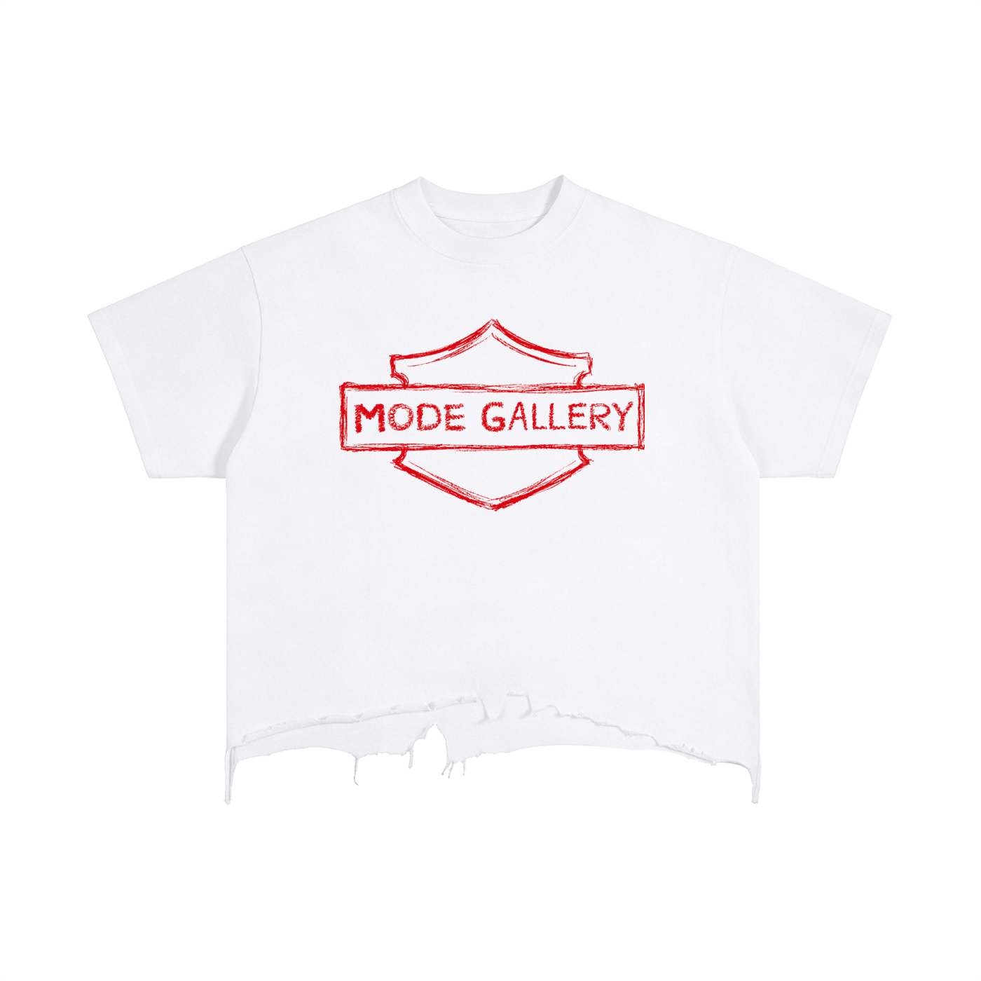 Mode Gallery "Red" Distressed Tee